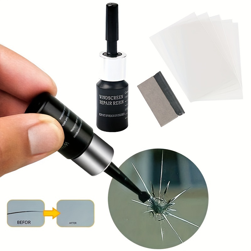 Glass Repair Kit: Fix Glass Scratches/Graffiti, Cerium Oxide/Pad