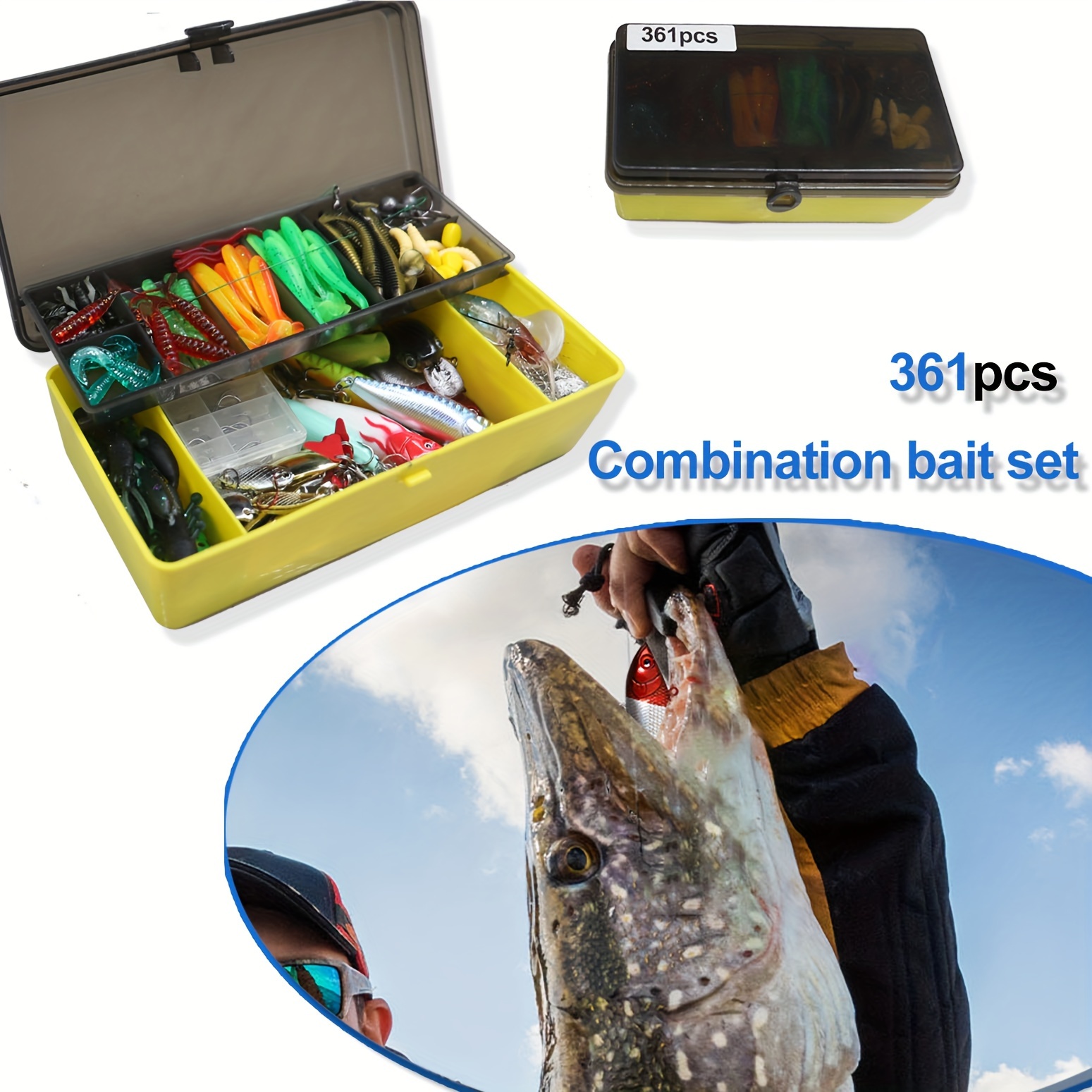 Mixed Color Fishing Lures Kit Image 4