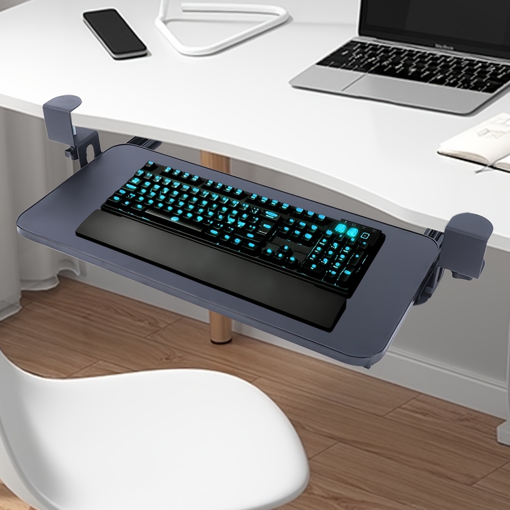 Tastaturablage Unter Dem Schreibtisch Mit C-Klemme, Computerschublade Für Ergonomisches Tippen