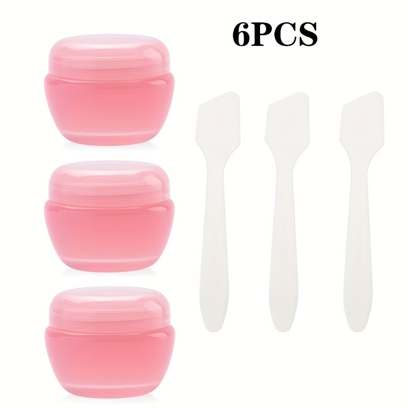 E-shop 6 Stück 5g Leere Cremetiegel für Gesichtsmaske, Handcreme, Lotion Hautpflegeprodukte – Tragbare Reise-Kosmetikbehälter