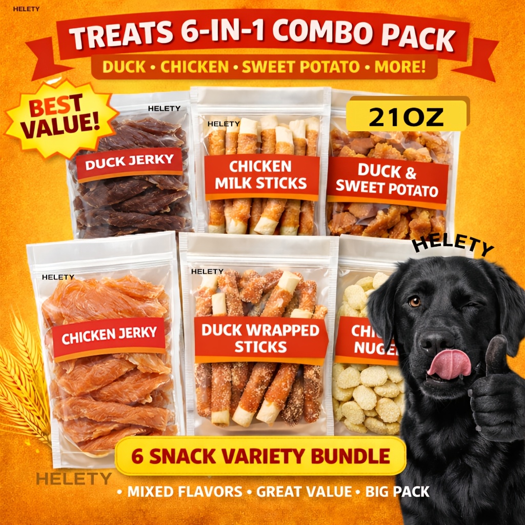 TEMU 1-1.2lb Mixed Flavor Series, Cheese Duck, Chicken Milk, Duck,, Dog Chews Long Lasting, And High Protein,, Perfect Training Reward Snack For Small, Medium And Large Dogs