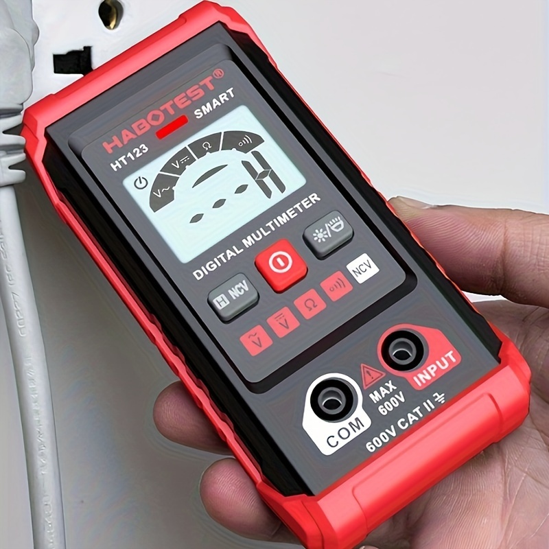 

Habotest Ht123 Auto-ranging 6000 Voltmeter Current, Resistance, Voltage, Non-contact Acvoltage Detection/data Hold