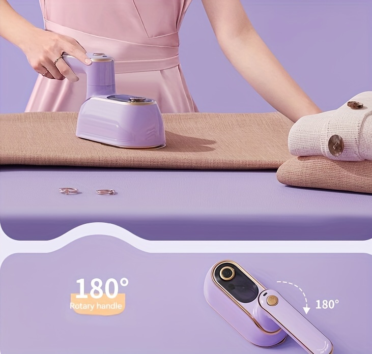 1pc eu high   held ironing machine rotary folding steam electric iron dry and wet hand held ironing machine home   portable hand held iron details 12