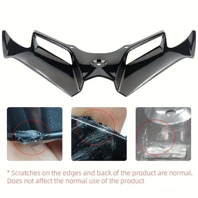 TEMU Kit de tipo winglet universal de fibra de carbono para motocicleta, , cubierta aerodinámica tipo para control en carreras y protección de la