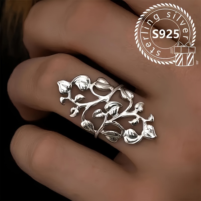 

Elegant Leaf Ring - Anti-allergy, And Design, Suitable For And Special Occasions, And Comfortable Women's Jewelry, 4.1 Grams, Gift, Elegant Style, , Valentine's Day Gift For Her