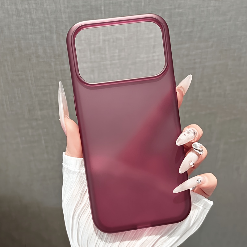TEMU Phone Case - Luxury Matte Phone Case For Iphone 18 17 Pro Max Wireless Charge Premium Anti-fingerprint Protective Cover
