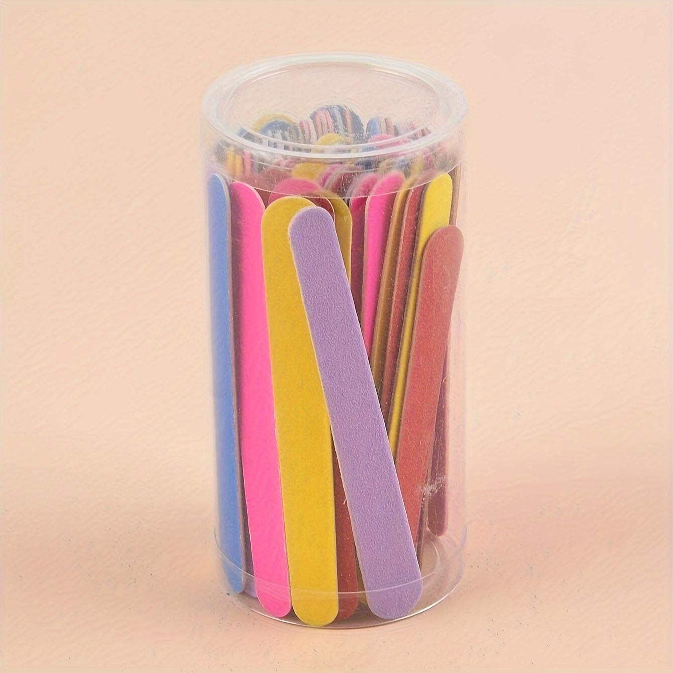 Image of 50pcs Nail File Colorful Nail Files, Double Sided Wooden Nail Filers - 120 Grit - Disposable, Salon Smooth, Travel Best Nail File For Shiny Nails ，for Toenail& Foot Clean