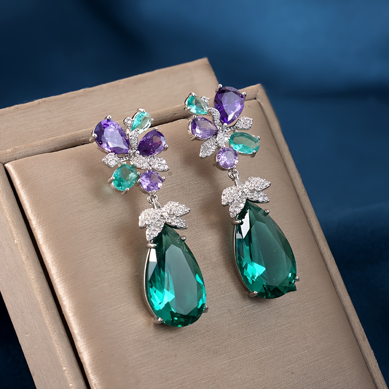 TEMU Boucles d'oreilles clous élégantes, minimalistes et pour femme, de , micro-serties de synthétique, de luxe léger et haut de gamme, pour robe de