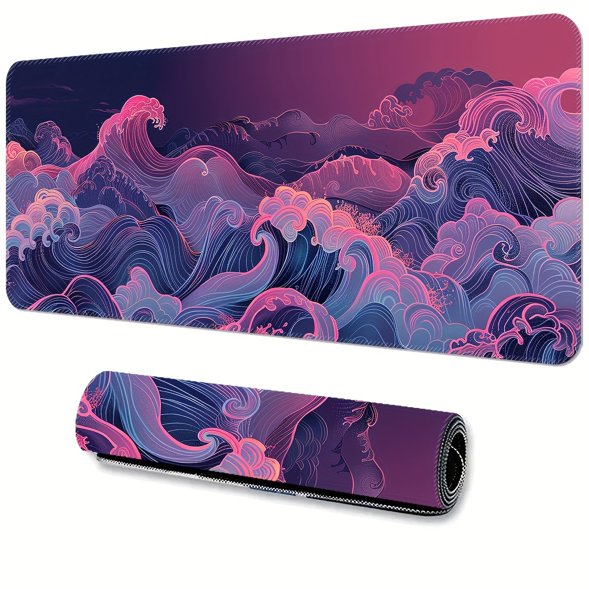 

Extra-large Gaming Mouse Pad - Extended, , Non-slip Rubber Base Desk Mat With Precision - Washable, Sunset Design - Ideal For Office & Home Use