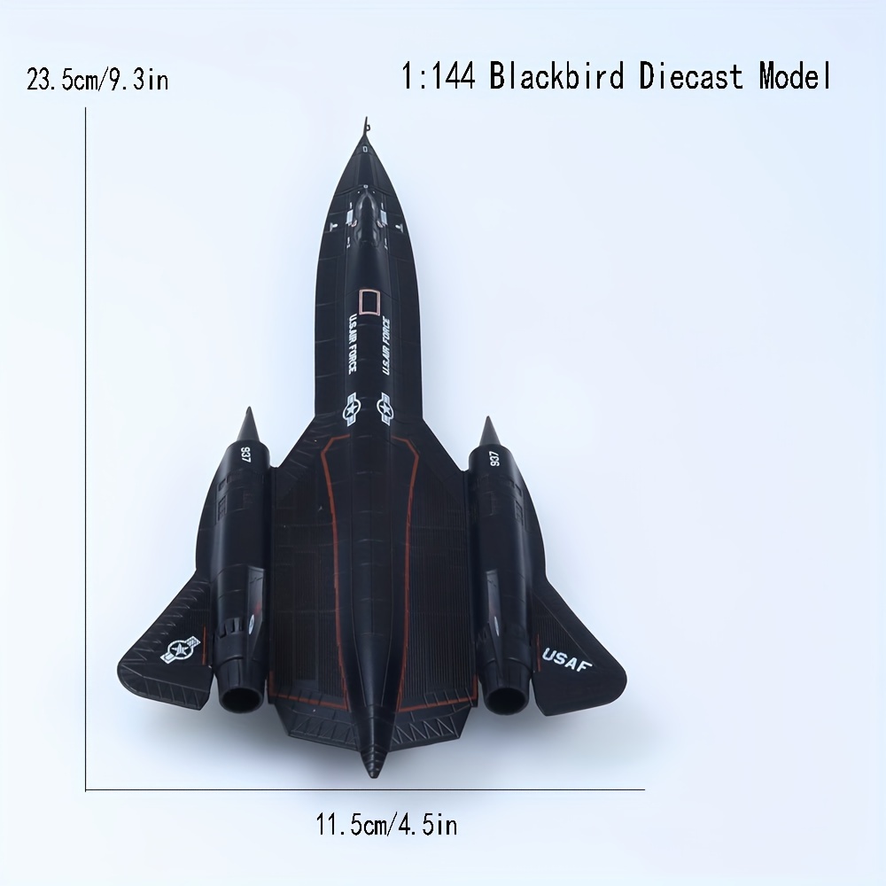 SR 71 ブラックバード戦闘機攻撃飛行機モデル 1/144 軍用機モデルダイキャスト飛行機コレクションまたはギフト