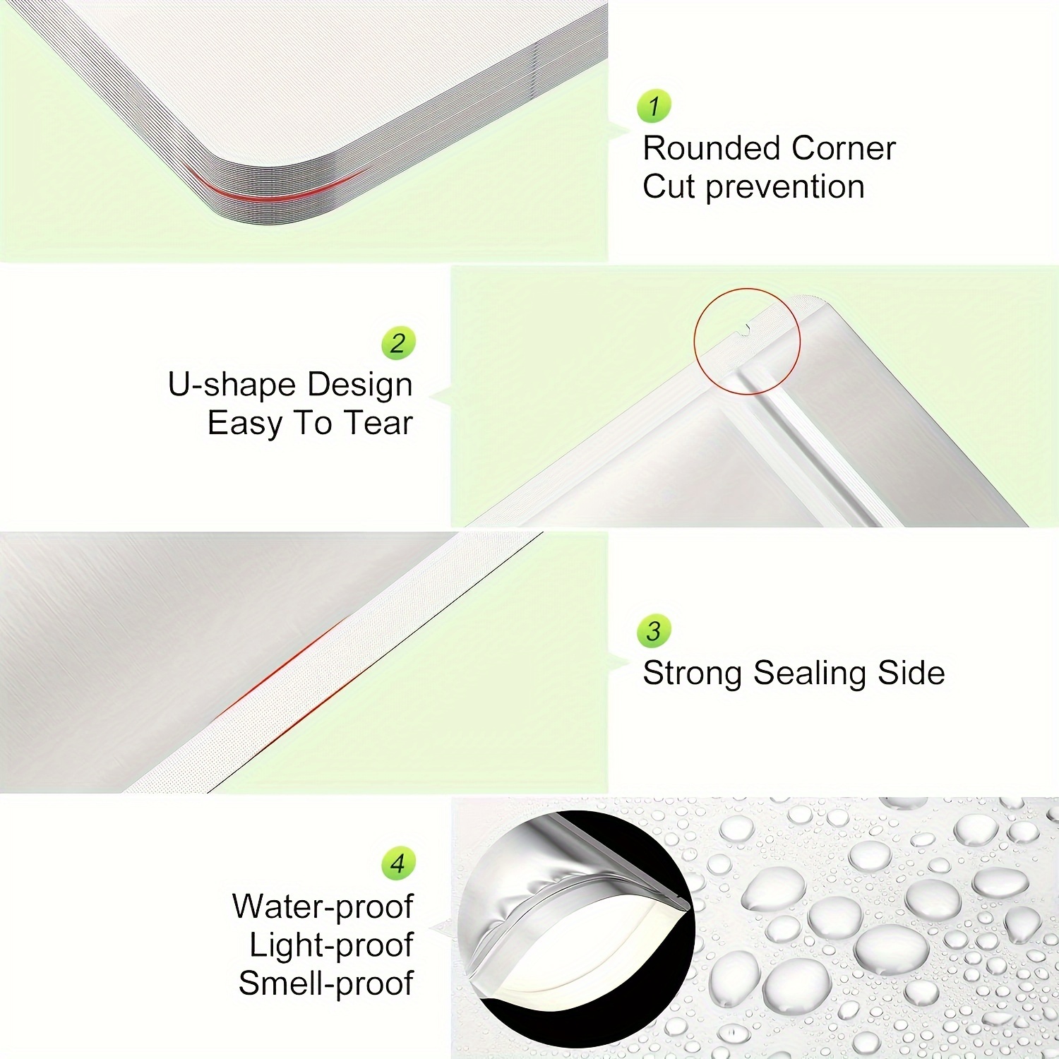 10 шт., 20 шт., 5 галлонов, пакеты из металлизированного полиэтилена с застежкой-молнией, алюминиевые пакеты из фольги для длительного хранения продуктов, пищевого качества, размеры 20x30, 1 кварт, 1 галлон, 2 галлона, 5 галлонов, термоупаковочные пакеты для пшеницы, пакеты для выдержки мяса, детали 3