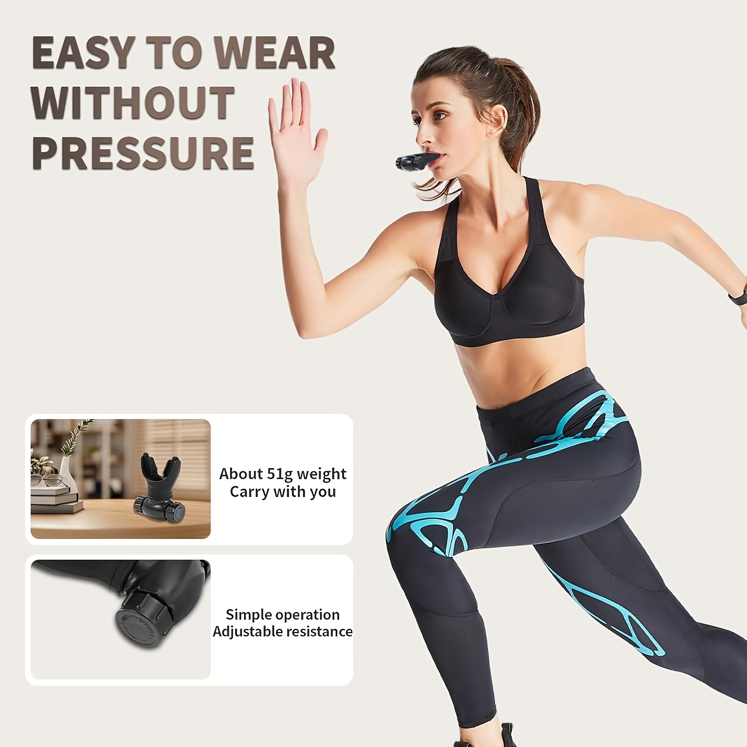 Set of 2 Enhanced Diaphragmatic Breathing Trainers, Adjustable for Lung Capacity And Resistance - Second Generation Equipment for Lung Exercises, Perfect for Fitness, Running, Cycling, Aerobics, And More. Compact And Easy to Carry