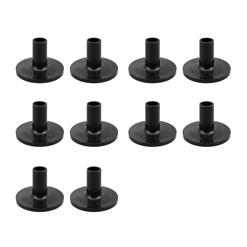 E-shop Set mit 10 Kunststoff-Flanschverbinder für Trommel Beckenständer, rostbeständige Beckenhalter für Percussion-Instrumente - in Schwarz