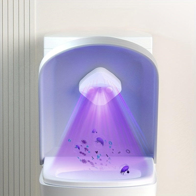 1 smart toilet cleaner toilet purifier 1 double sided tape rechargeable led light multifunctional and portable suitable for home and business travel use Product details 0