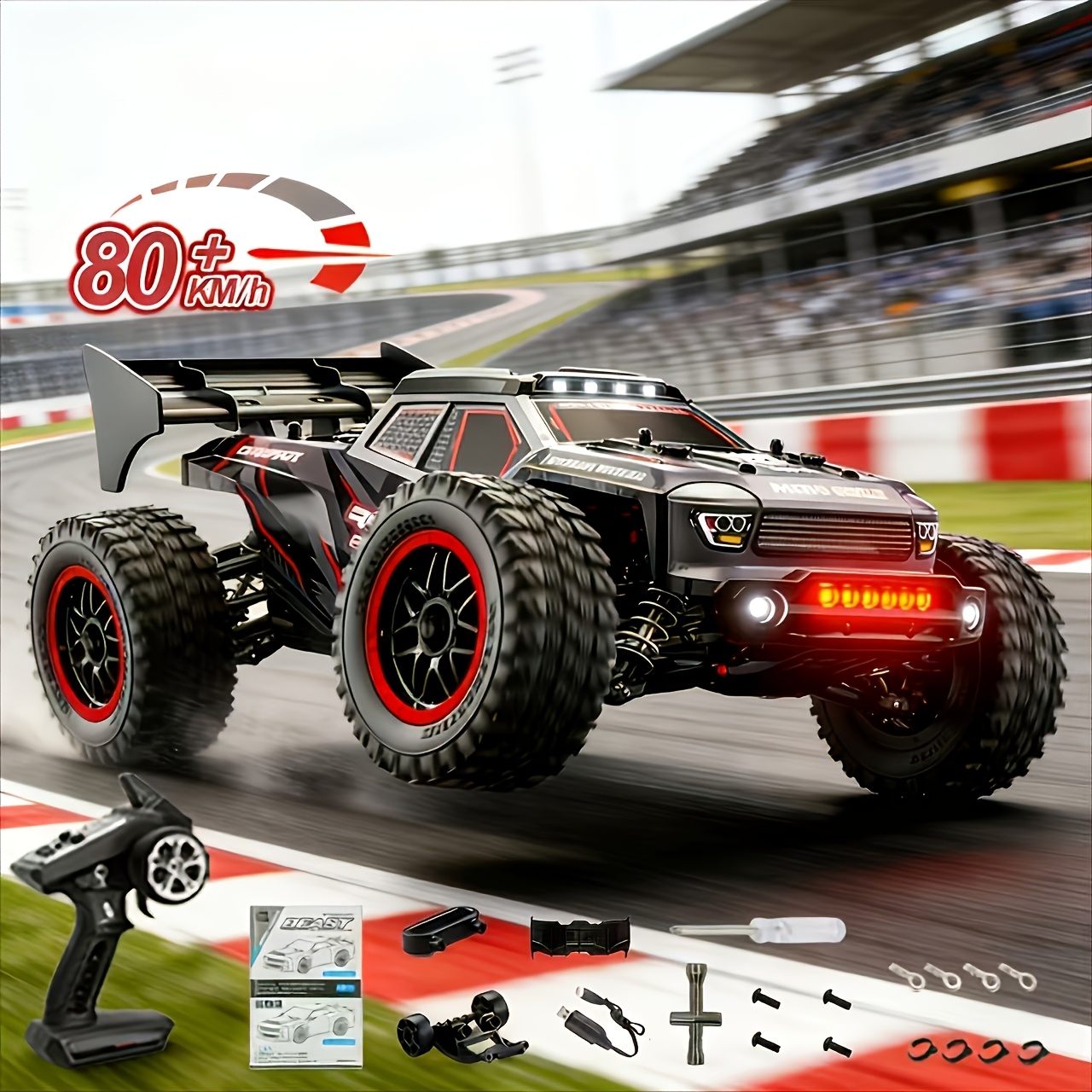 SG316 MAX 1:16 Visokohitrostni drift , 80 km/h, brezkrtačni motor, pogon na štiri kolesa, RC terensko vozilo, priložene so trije bateriji, ni