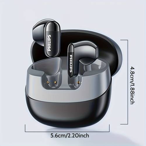 philips true wireless headphones come with touch control type c charging port and dynamic diaphragm microphone are with a 400mah charging case usb rechargeable lithium