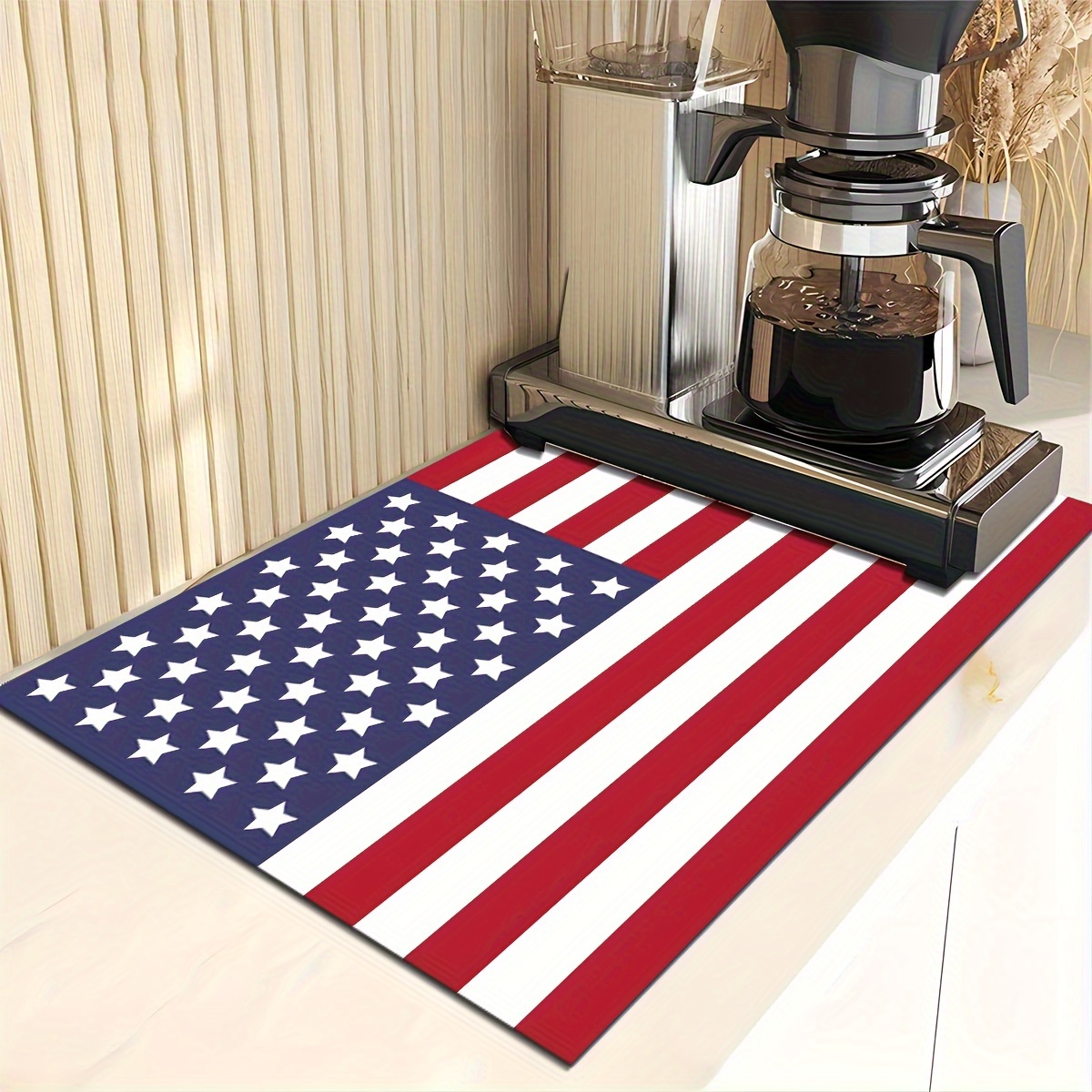 Tapis égouttoir Vaisselle 42x71 Cm - Absorbant Nano-cuir, Anti-taches, Pour Machine à Café Et Plan De Travail - 5