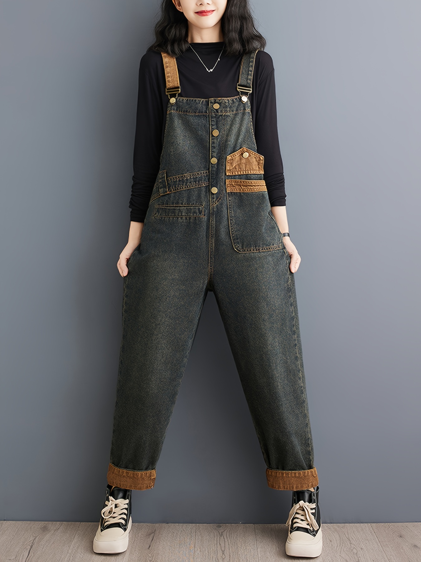 Peto Mujer Verano Overol De Mezclilla Para Mujer, Estilo Casual