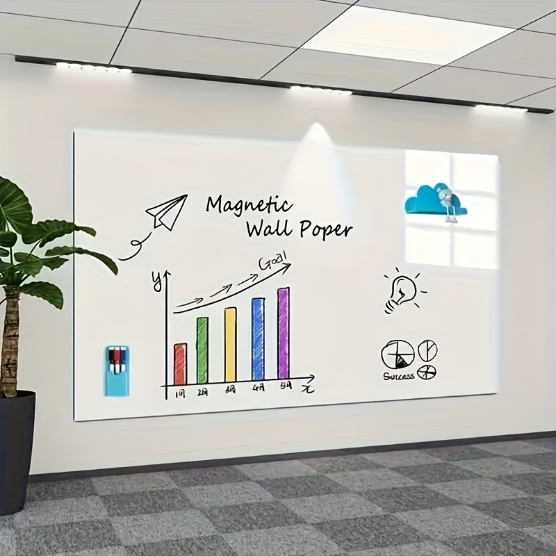 

Easy-to-apply Static Cling Whiteboard Sticker - Easy Write & Wipe, Removable Wallpaper For Home And Office Decor