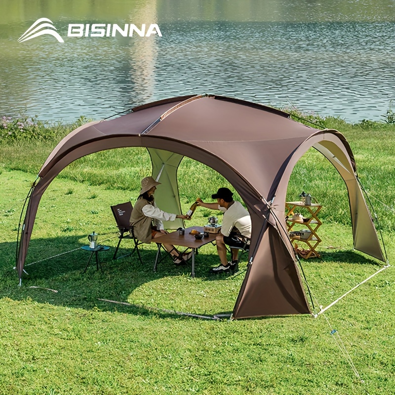 

Bisinna 1pc 8-10 People Large Canopy, Can Be Paired With Accessories (cotton Or Gauze Need To Be Purchased Separately) Multi-shape/multi-functional Use, Suitable For Outdoor Camping, Party Use