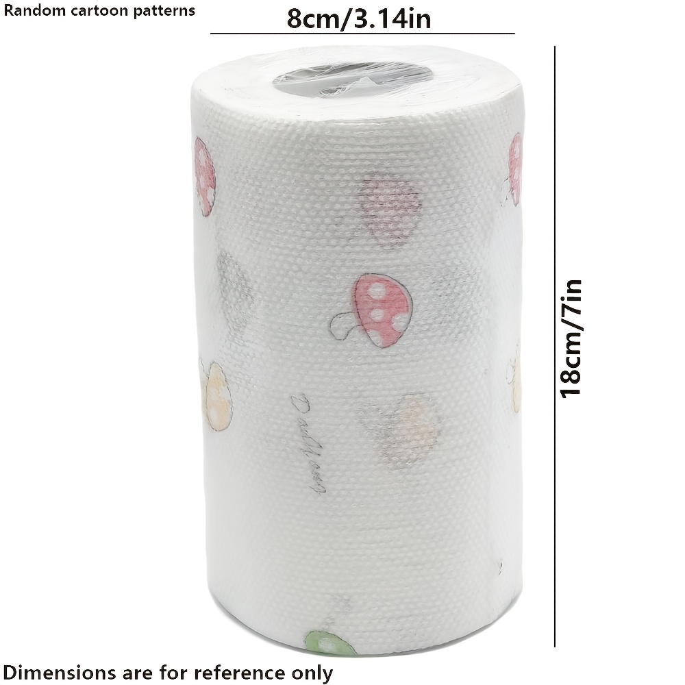 Image of 1 Roll (800/100 Times), 5-ply Thickened - Pearl Pattern, Cleaning Cloth, Wet And Dry Dual-use Dishwashing And Degreasing Tissue, Kitchen Use, Household Cleaning Supplies (random Cartoon Pattern)