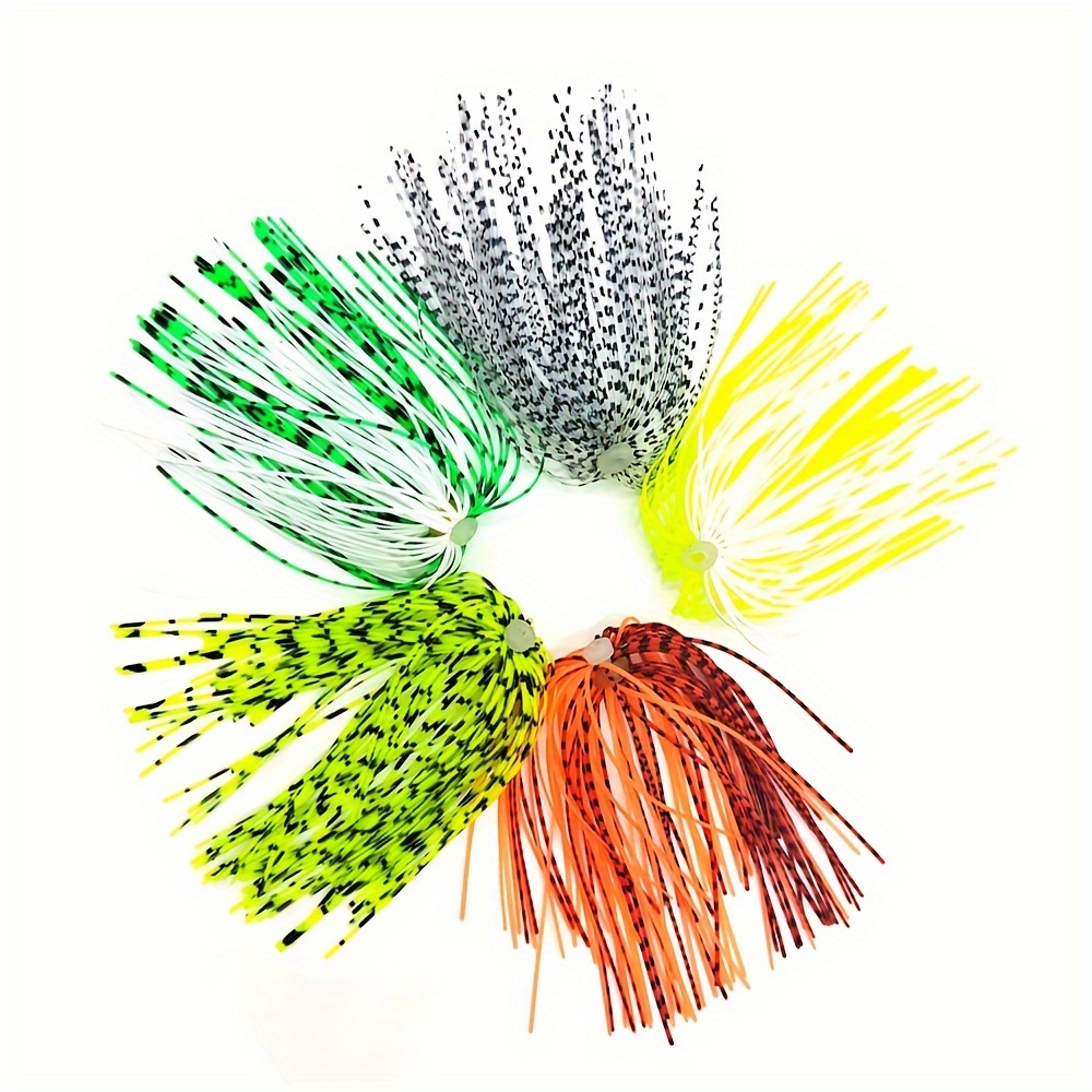Silicone Jig Skirt Material Spinner Bait Fishing Accessories - Temu
