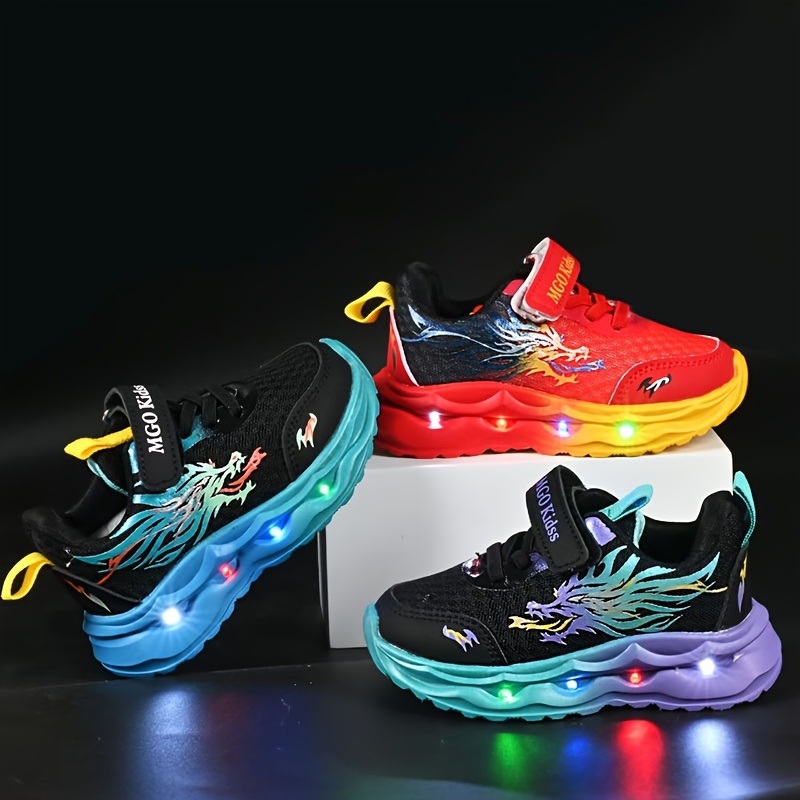 boys' cool glowing shoes 2025 spring autumn Temu Chile