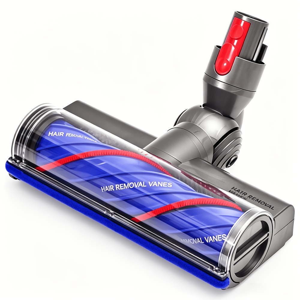 Compatible for Dyson V7/V8/V10/V11/V15 Motorhead Brush Roller Replacement - ABS Quick-Release Attachment with Anti-Tangle Roller & Motorized Head Suitable for Cordless Vacuum Attachments, V10/V15 for Hard Care