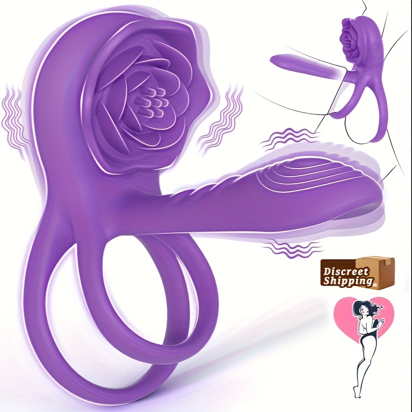vibrating rooster ring rose stimulator sleeve
