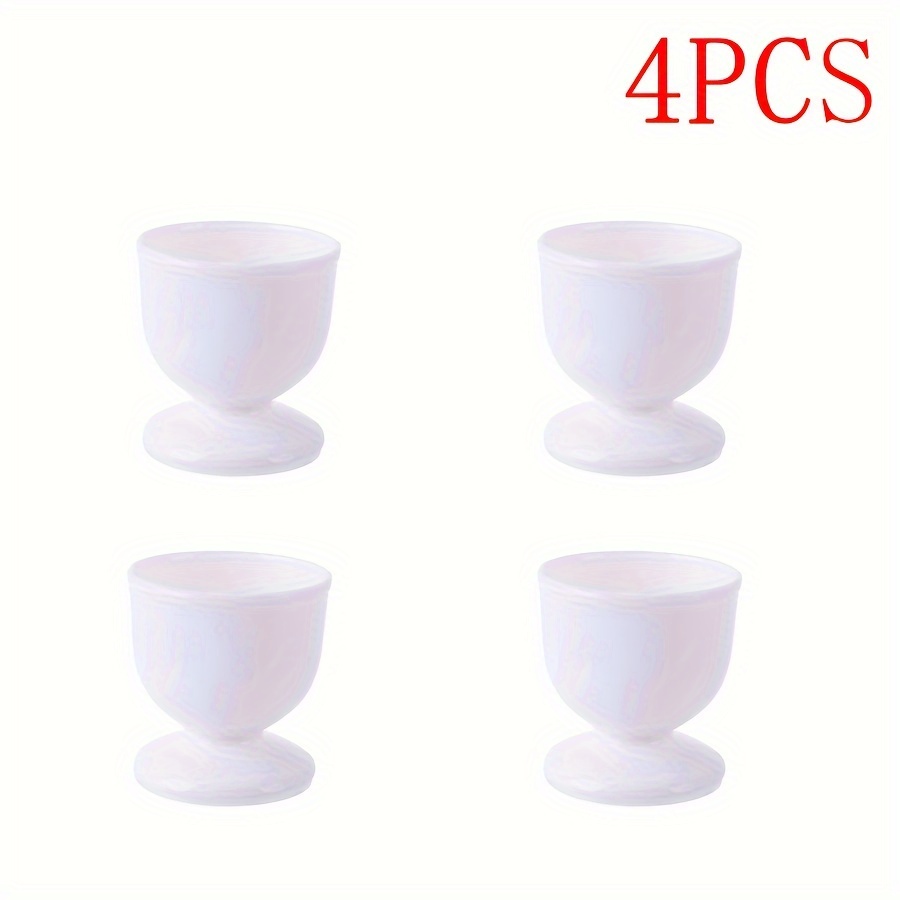TEMU A Set Of 4pcs Egg Cups, Soft Boiled Egg Rack Stand For Breakfast And Lunch, Halloween, Christmas, And Easter Gift Sets, Egg Cups For Breakfast,