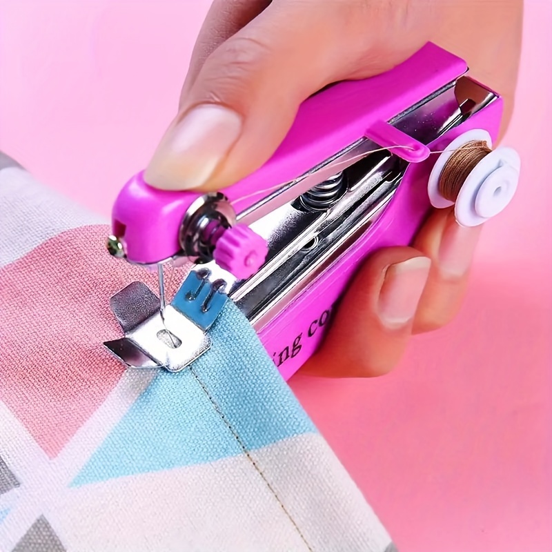 

Portable Handheld Sewing Machine - Mini Single Needle, Cordless Design For Quick Repairs & Diy Crafts, Ideal Gift For Home And Travel Use