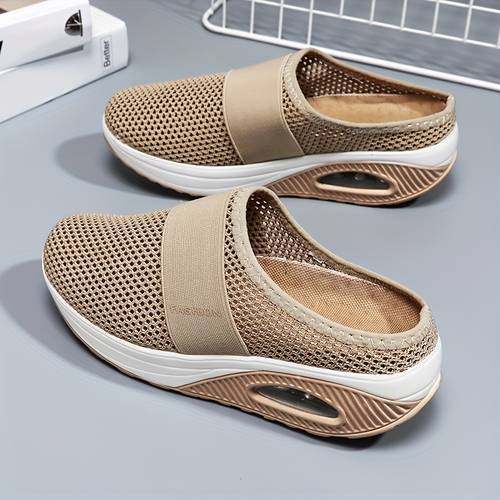womens new outdoor comfortable light walking shoes breathable casual half slippers
