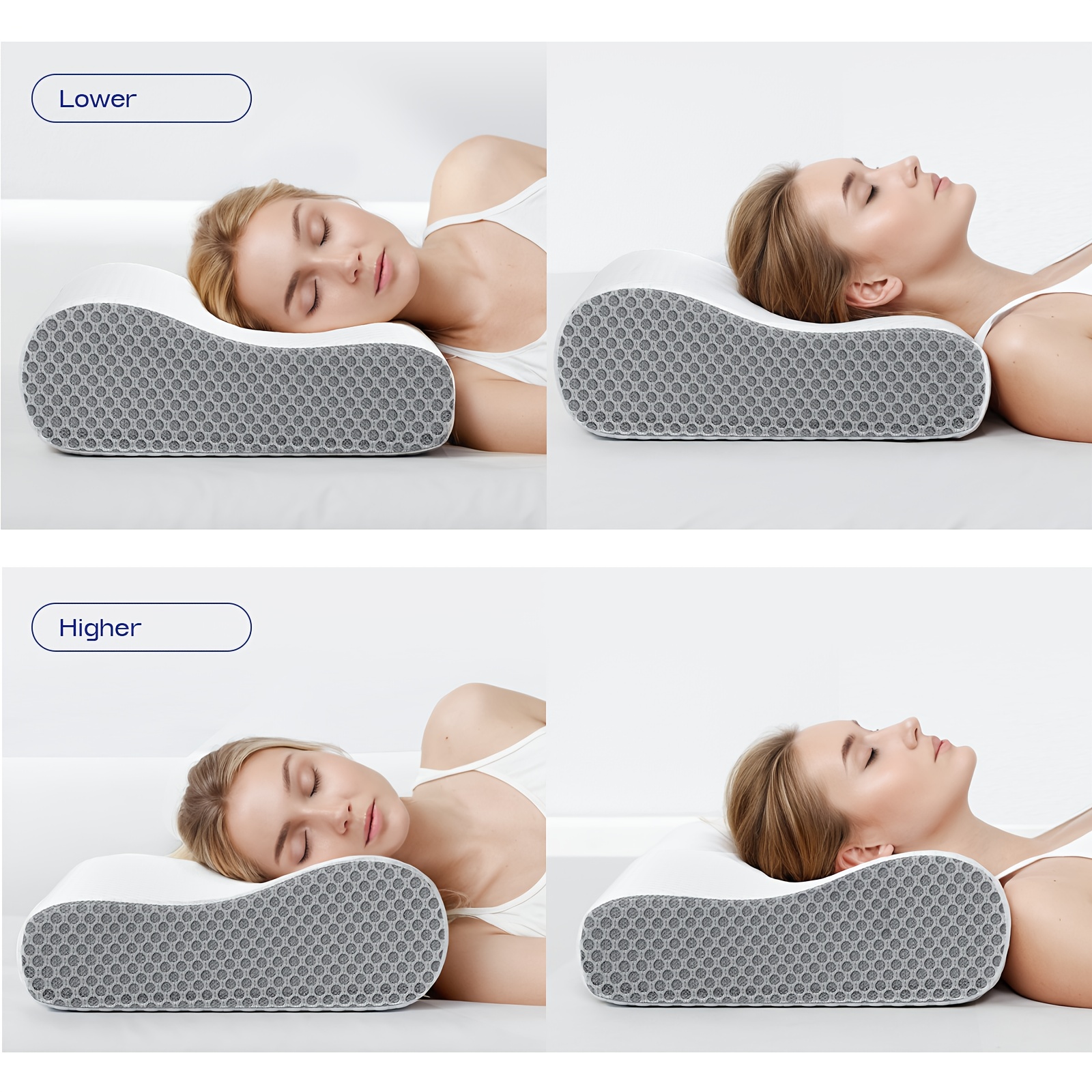 One Neck Pillow Designed for Sleep, Featuring an Ergonomic Shape for Neck And Shoulder Support, Suitable for Side, Back, And Stomach Sleepers