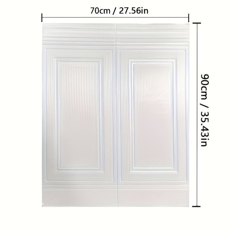 TEMU Set da 5 pezzi di carta da testurizzata 3D da 5 mm, materiale XPE, ispessita, impermeabile e adesiva, per coprire le pareti della camera da