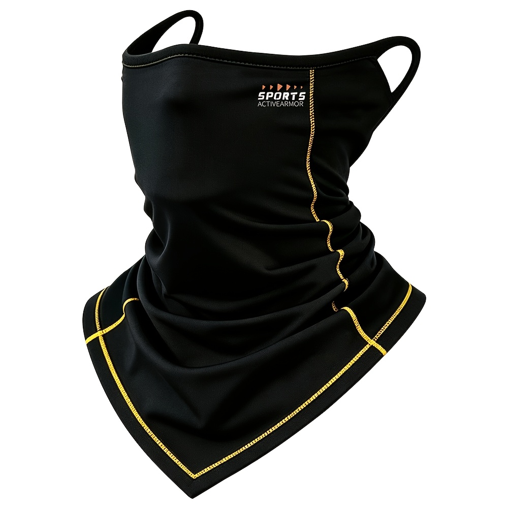 TEMU Cache-tête thermique et cache-cou multifonction 3-en-1 pour cyclisme, moto, casques électriques - Masque intégral coupe-vent, cache-tête, de cou