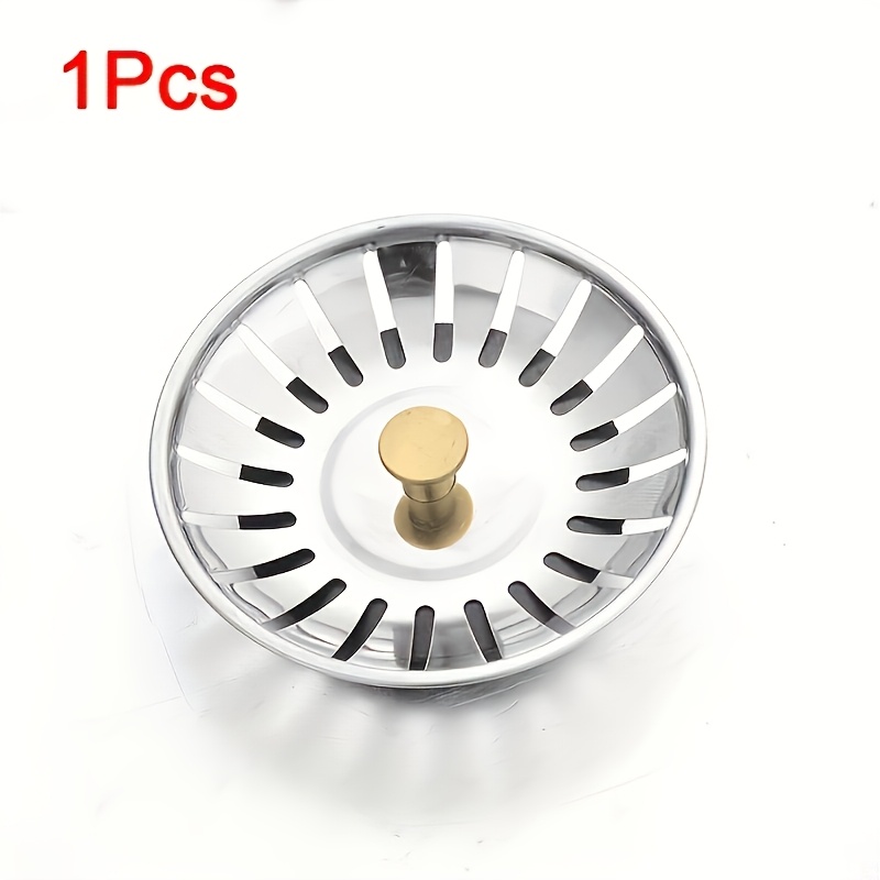 Stainless Steel Kitchen Sink Filter Hole Bathtub Hair Catcher Stopper Bathroom Sewer Drain Strainer Basin Sink Waste Filter Plug