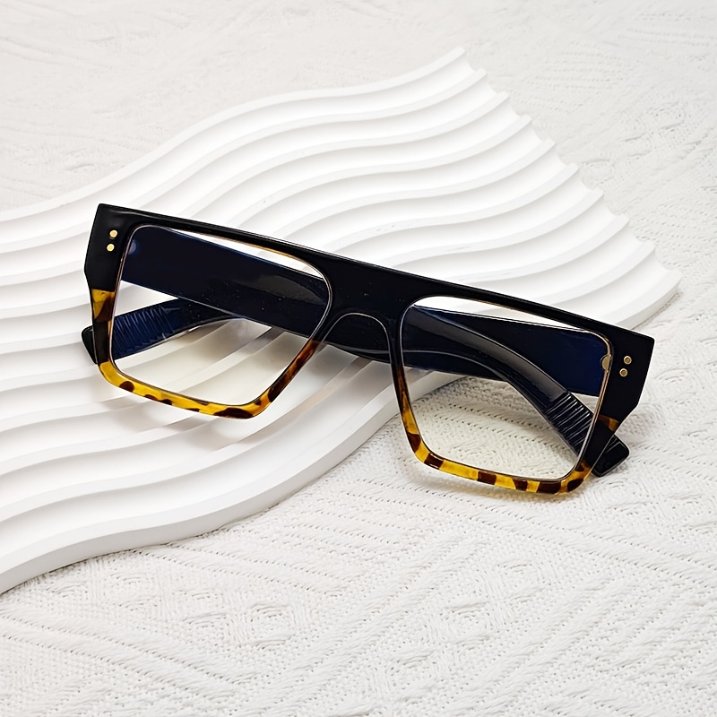 Large Square-Frame Reading Glasses for Middle-Aged and Elderly