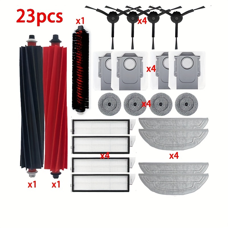 For S8 Maxv Ultra/g20s Sweeping And Mopping Robot Additions, Main Brush Filter, Core Edge Rolling Brush, Dust Collection Bag, Mopping Cloth Consumables