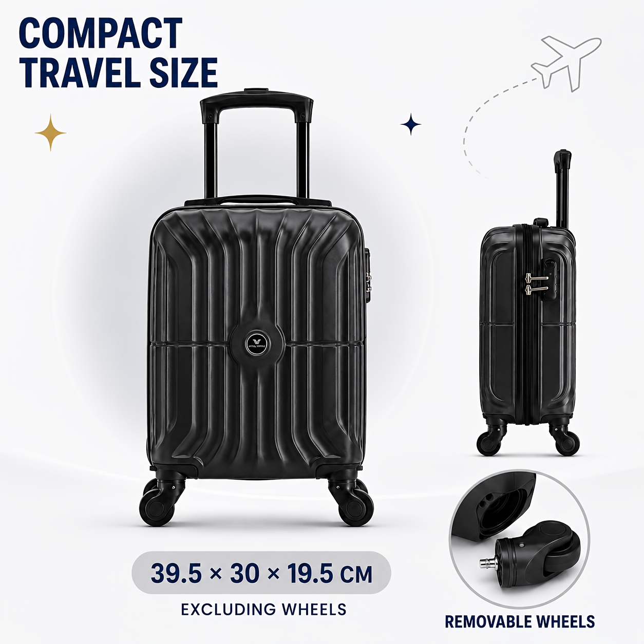 TEMU Ryanair, aerolínea de , las regulaciones de la UE permiten equipaje de cabina con de 40x30x20 cm. Maleta de mini fresca y minimalista con ruedas
