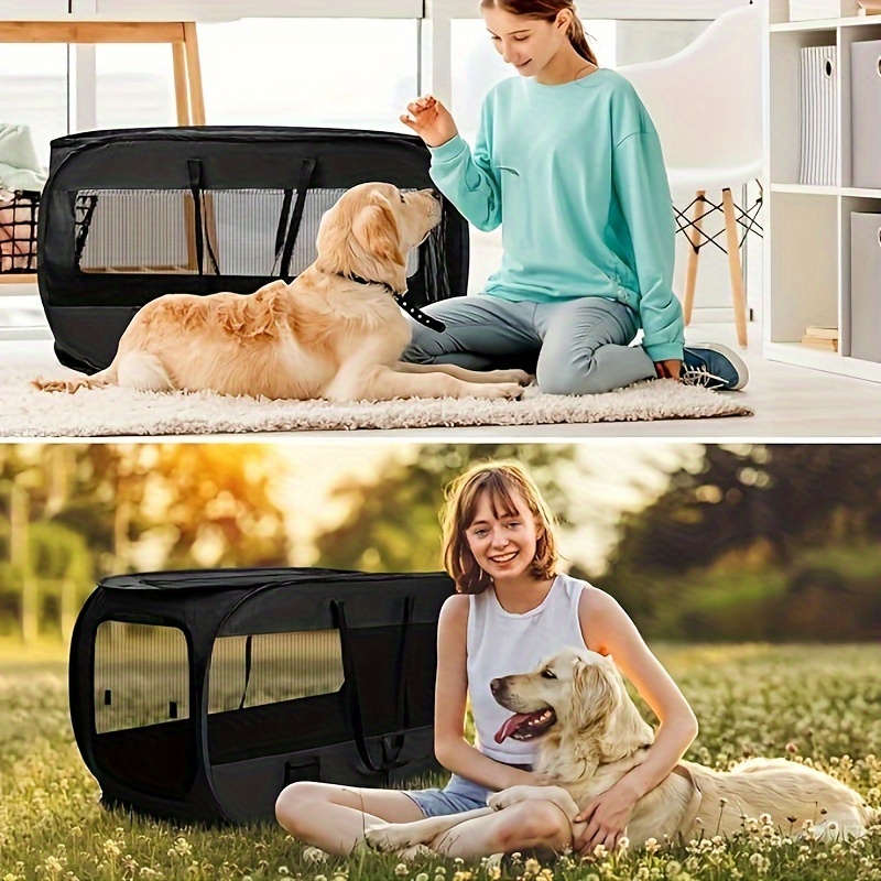 1pc rectangular folding dog cage fence puppy pet supplies tent dog bed rolling room Product details 4