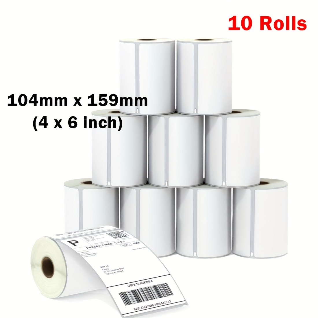 TEMU Direct Thermal 4x6 Roll Labels Shipping Labels Address Labels
