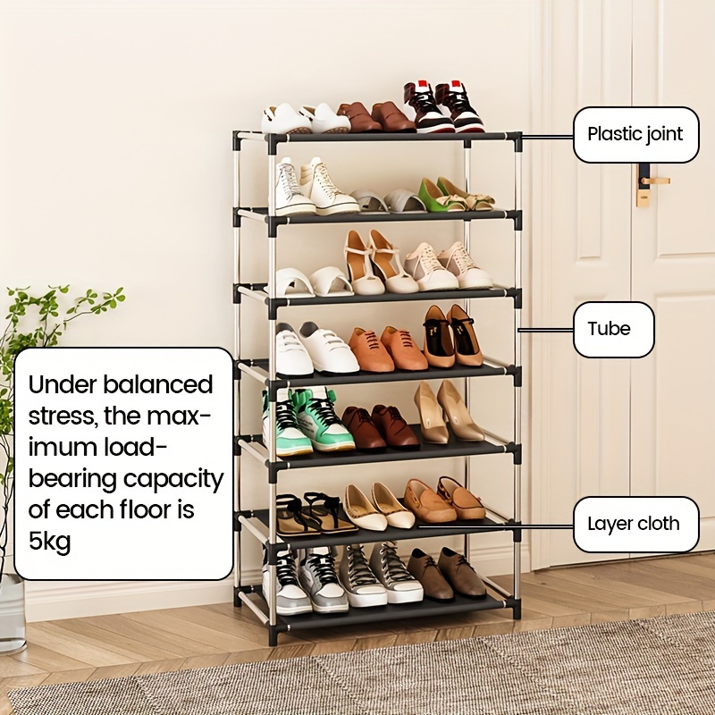 1 set of storage shoe cabinet for rental houses small and narrow   multi layer   storage magic shoe rack simple   home use details 10