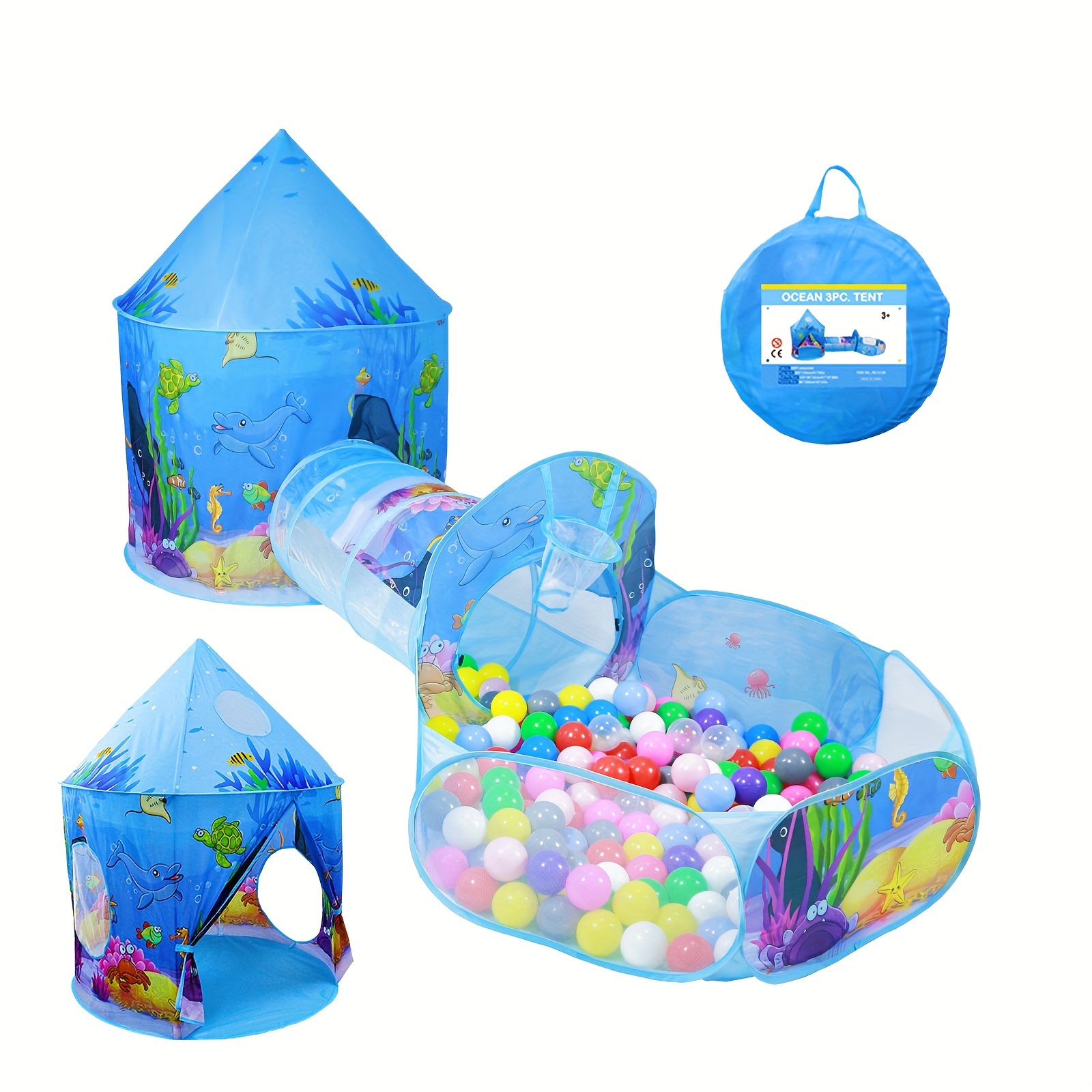 

Ball Pit, Toy Tent 1-3, Tunnel 1-3 Gifts For 1 Year Old Boys Girls (no Ball)