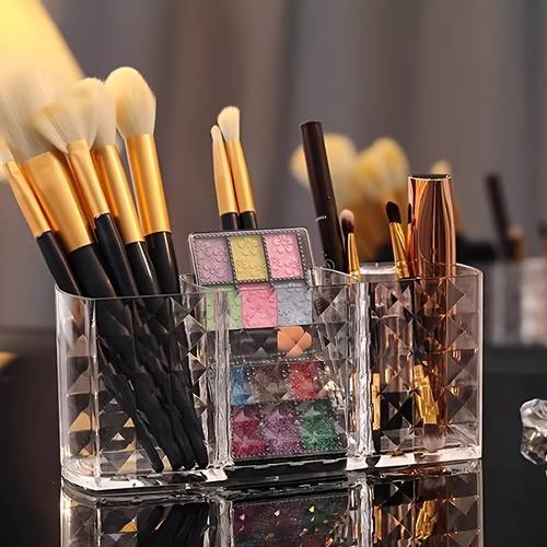 1pc simple and stylish cosmetic storage box multifunctional transparent acrylic organizer suitable for and bathroom storage ideal gift for christmas new year and birthdays perfume storage box