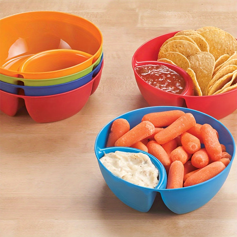 ensemble de 6 à frites en plastique, set de 6 couleurs de à frites non , bol à collation multifonctionnel, bol divisé, bol à trempette, tasse à assaisonnement, tasses à morceaux et à trempette, bol à sauce, bol séparateur, bol à chips de , tasse à frites, accessoires de cuisine détails 1