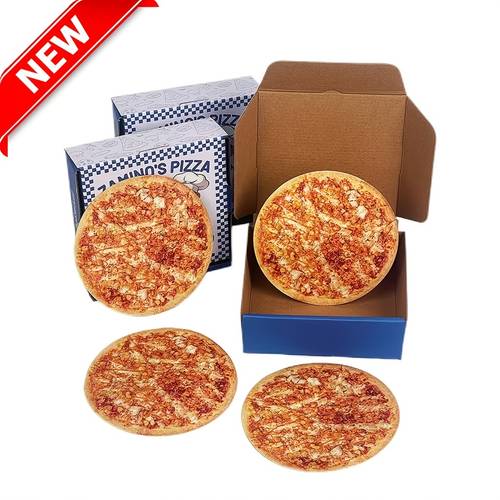 gift for her him hot selling 20pcs 10 sets mylar bag with box set 10 newly designed pizza boxes 10 pizza bags thickened paper boxes chicken and corn design round packaging bags 3 5g mylar bags odor proof reusable box bag