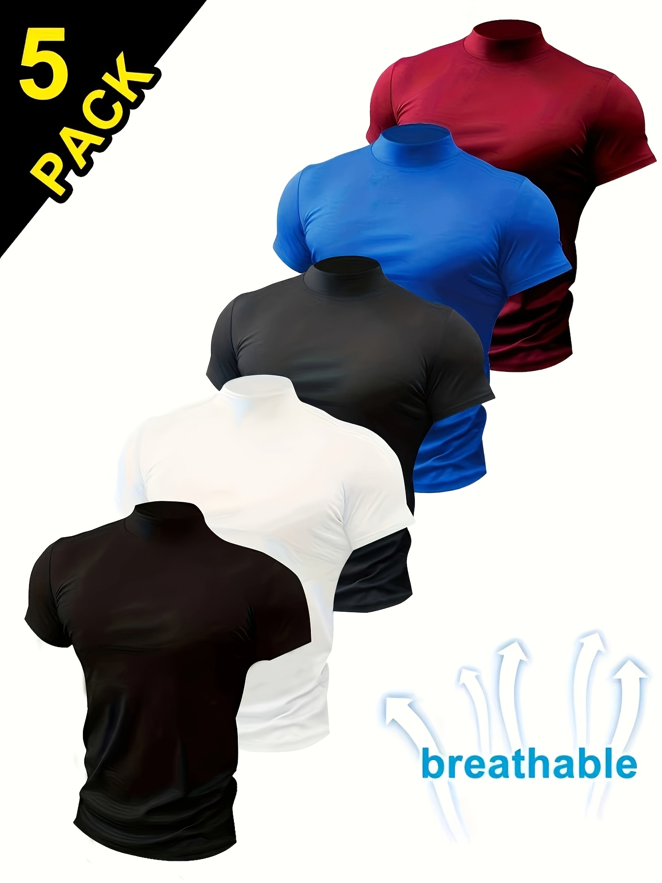 men mock neck sold on Temu United States