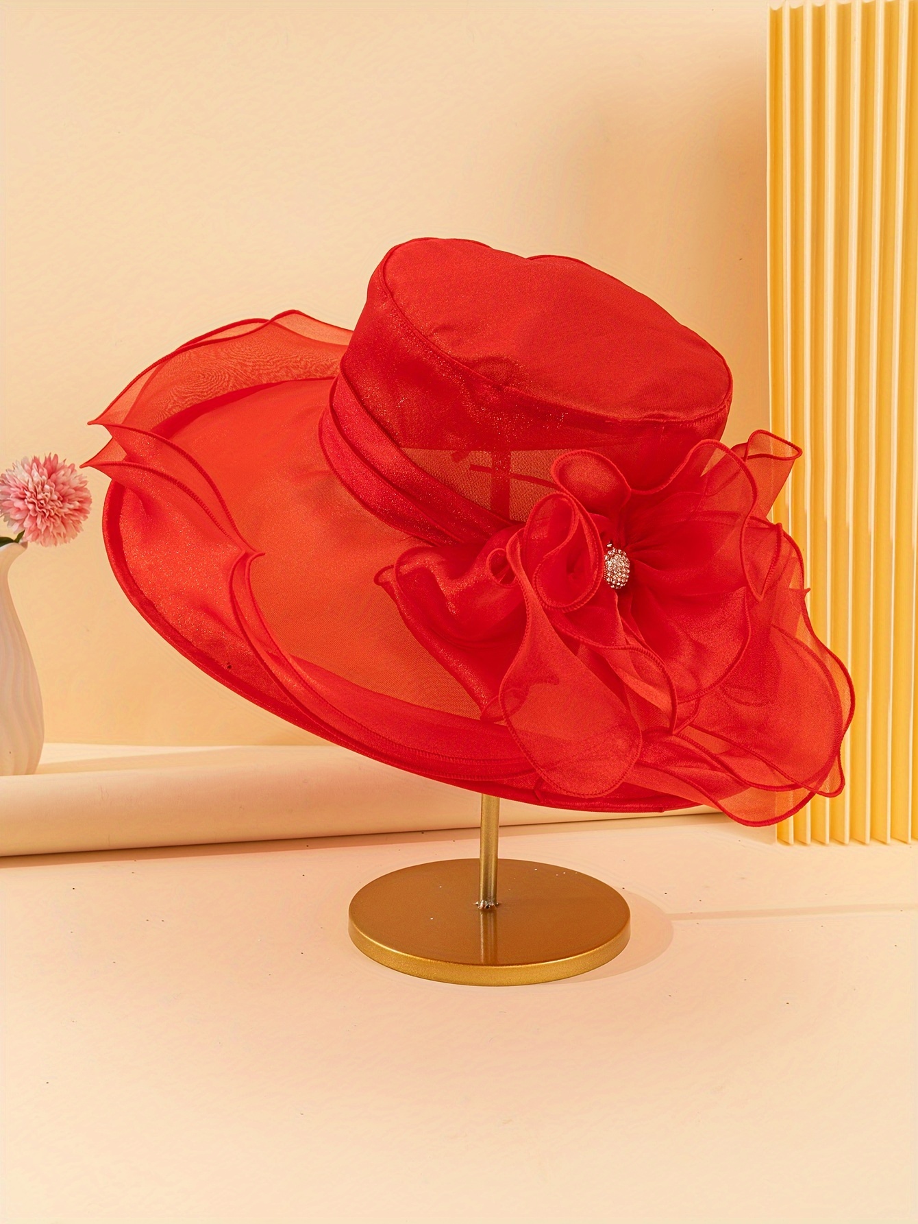 1pc womens wide brim sun hat elastic face wide brim summer Temu