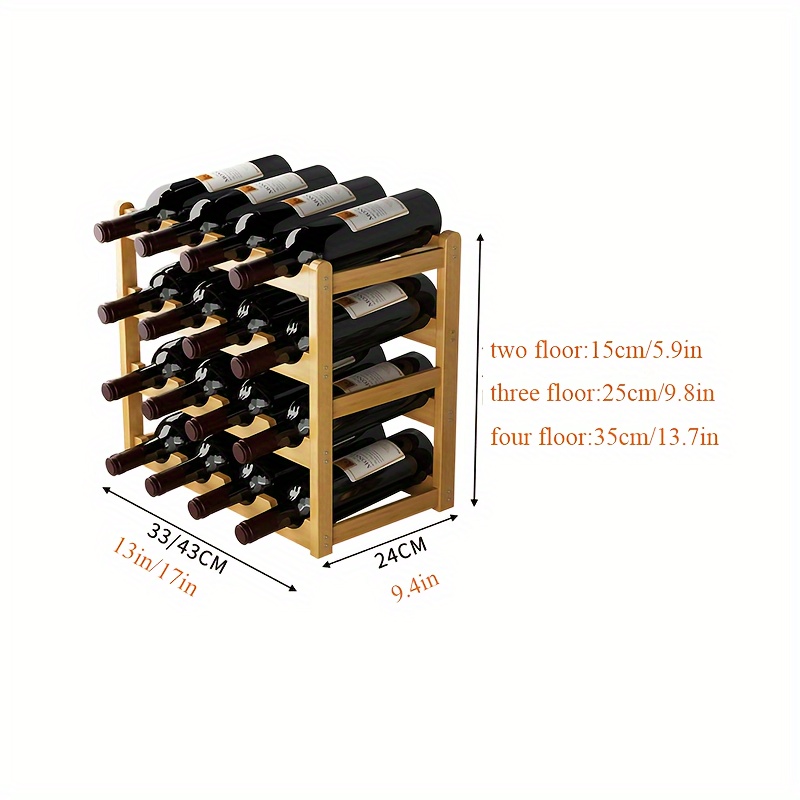 Wooden Wine Storage Rack Home Use Wine Bottles Display Stand Temu