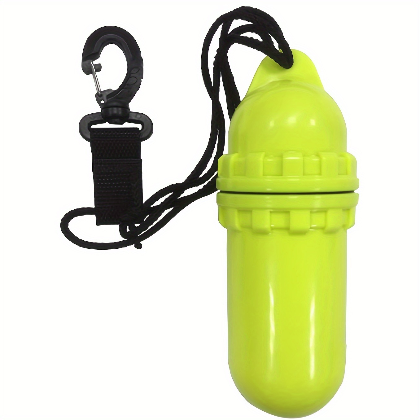 Diving Snorkeling Waterproof Cylindrical Dry Box With Clip